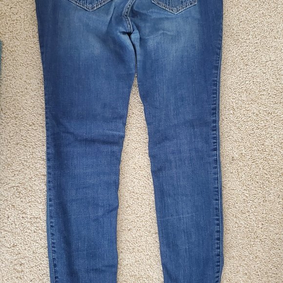 Hollister Petite Low Rise Stretch Skinny Dark Wash Jeggings - Picture 2 of 2